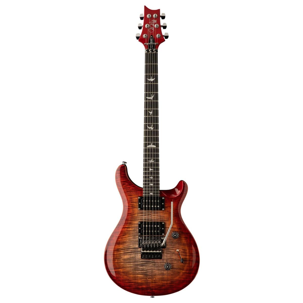 PRS SE Floyd Custom 24 Charcoal Cherry Burst - BimotorDJ
